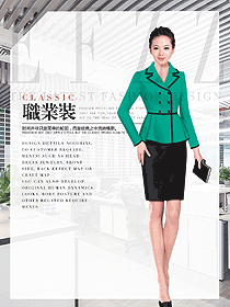 原創制服設計女秋冬職業裝設計圖1749