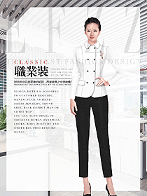 原創制服設計女秋冬職業裝制服設計圖1792