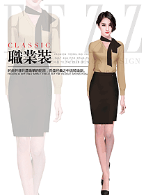 原創(chuàng)制服設(shè)計女職業(yè)裝夏裝款式圖970