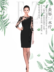 原創制服設計水療會所咨客服裝款式圖488