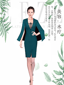 女款SPA水療會(huì)所咨客制服設(shè)計(jì)圖444