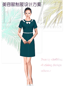時尚女款美容技師制服設(shè)計圖744