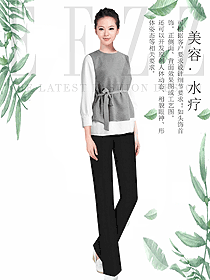 新款女款美容技師制服設計圖657