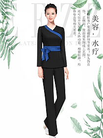 原創制服設計女款美容會所服裝款式圖653