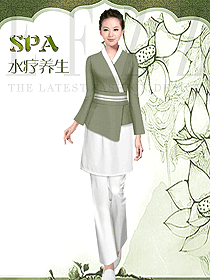 原創(chuàng)制服設(shè)計女款美容會所服裝款式圖650