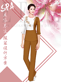 時尚女款美容醫療制服設計圖788