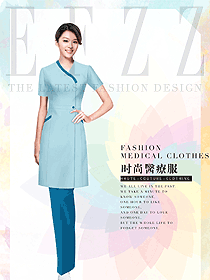 新款短袖美容技師服裝款式圖793