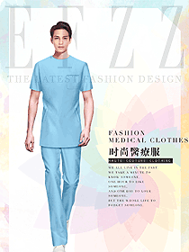 新款淺藍(lán)色醫(yī)療護(hù)工制服設(shè)計(jì)圖831