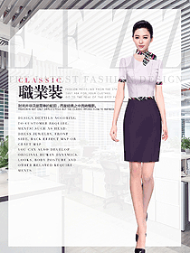 原創制服設計女職業裝短袖襯衫設計圖398