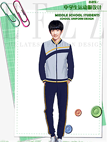 原創(chuàng)制服設(shè)計(jì)長袖男款學(xué)生服校服款式圖128