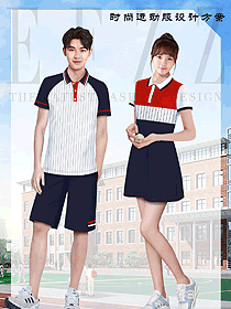新款短袖男女款學生服校服款式設計圖145