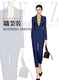 時尚女秋冬職業裝制服設計圖1817