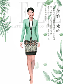 原創(chuàng)制服設計總臺收銀接待服裝款式圖458