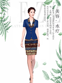 時尚女款總臺收銀接待制服設計圖461