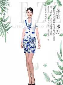 原創(chuàng)制服設(shè)計總臺收銀接待服裝款式圖463