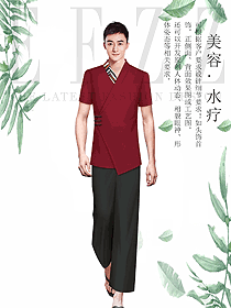 時尚男款夏裝美容技師制服設計圖865