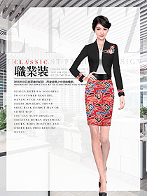 新款女職業裝夏裝制服設計圖1036