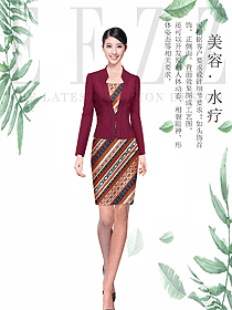 原創(chuàng)設(shè)計(jì)總臺收銀接待服裝款式圖478