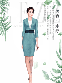 原創設計總臺收銀接待服裝款式圖486