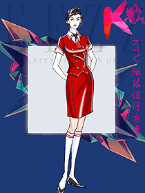 原創設計女款KTV服務員服裝款式圖629