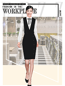 現(xiàn)代輕奢咖啡茶飲店員制服設(shè)計圖420