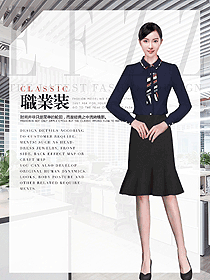 時尚女襯衣藏青色女襯衫服裝設(shè)計圖421