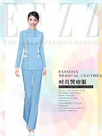 淺藍色會所服務生制服設計圖905