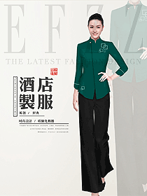 新款女款酒店中餐迎賓制服設(shè)計(jì)圖917