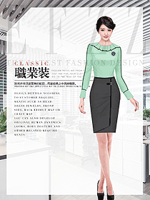 原創服裝設計女職業裝長袖襯衫款式圖440