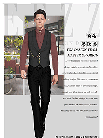西餐服務員制服設計圖1345