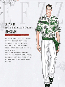 男款特色餐廳服務(wù)員制服設(shè)計(jì)圖377