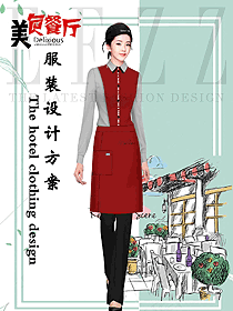 西餐服務(wù)員制服設(shè)計(jì)圖1350