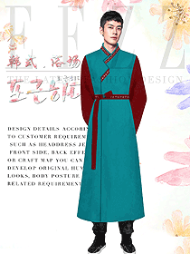 韓式汗蒸水療會所咨客制服設(shè)計圖555