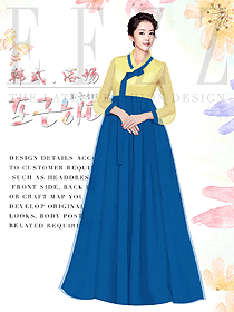 原創(chuàng)設(shè)計韓式汗蒸館咨客服裝設(shè)計圖562