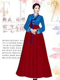 韓式汗蒸咨客制服設計圖563
