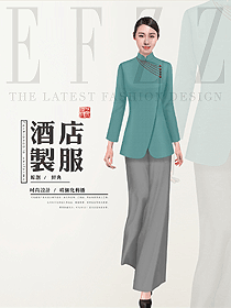 中餐服務員制服設計圖2234
