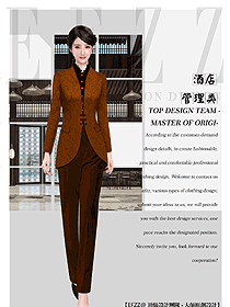 原創設計酒店經理服裝設計圖501