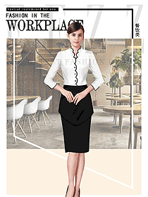 西餐服務員制服設計圖1373