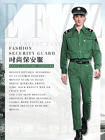 原創(chuàng)制服設(shè)計(jì)長袖男款保安服款式圖439
