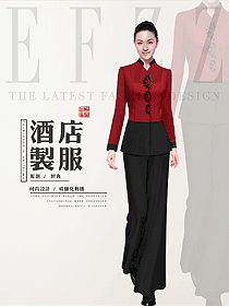 中餐服務員制服設計圖2250
