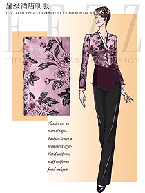 中餐服務(wù)員制服設(shè)計圖2270