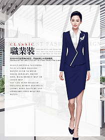 OL通勤裝女秋冬職業裝設計圖1932