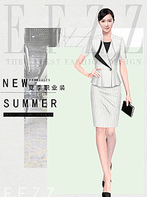 女職業(yè)裝夏裝制服設(shè)計圖1149