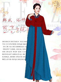 韓式汗蒸咨客制服設計圖580