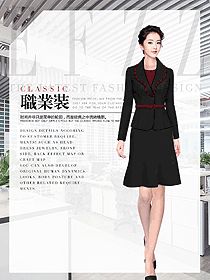 OL通勤裝女秋冬職業(yè)裝設計圖2034