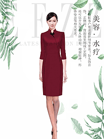 原創設計總臺收銀接待服裝款式圖504