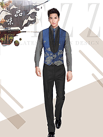 原創設計西餐服務員服裝款式圖1400