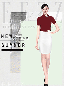 原創(chuàng)設計女職業(yè)裝短袖襯衫設計圖409
