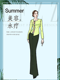 時尚按摩技師服款式設計圖1499