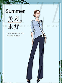 新款按摩技師服款式設計圖1506